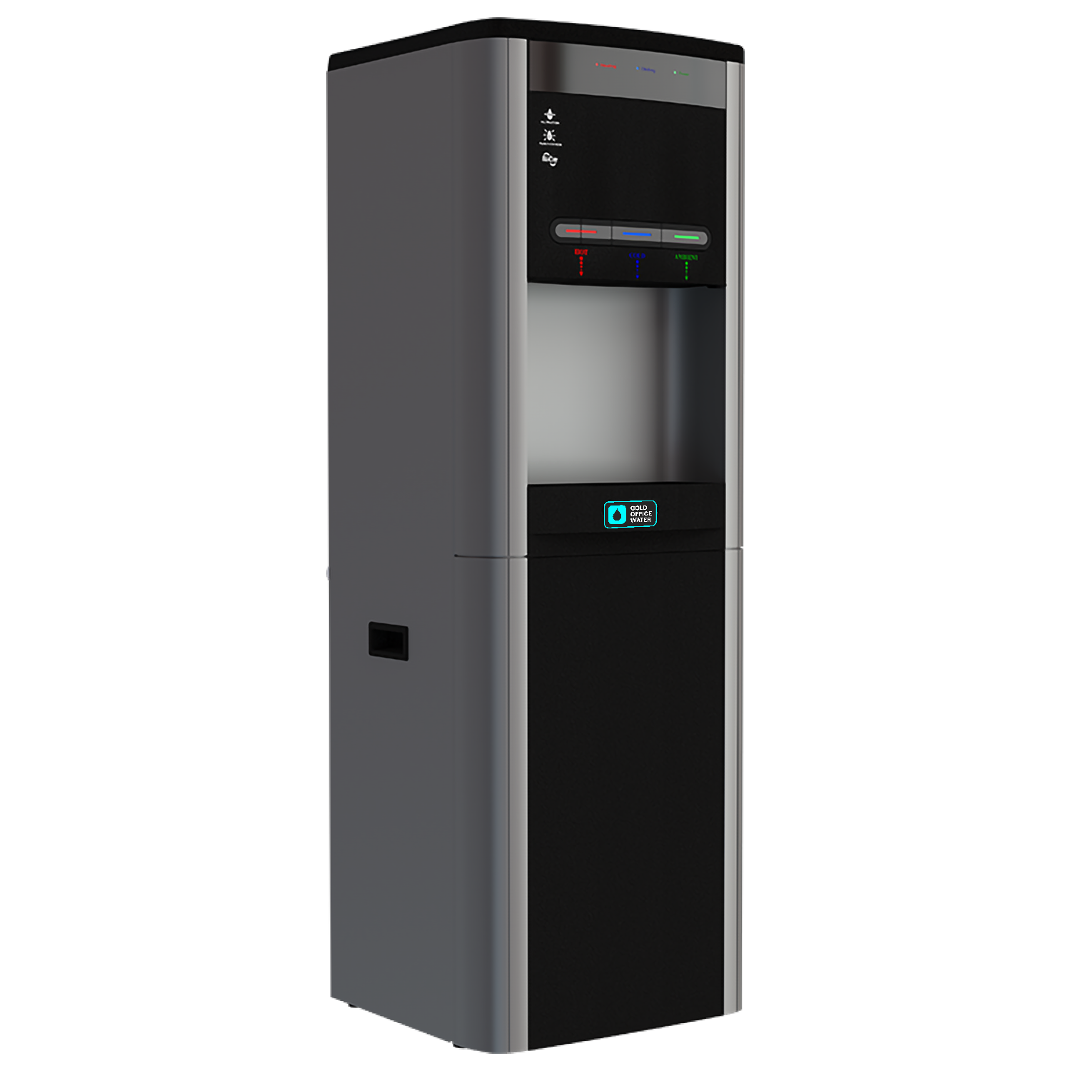 C-270 Water Cooler freestanding bottleless dispenser with hot, cold, and ambient dispensing, reverse osmosis filtration, and in-tank UV sterilization