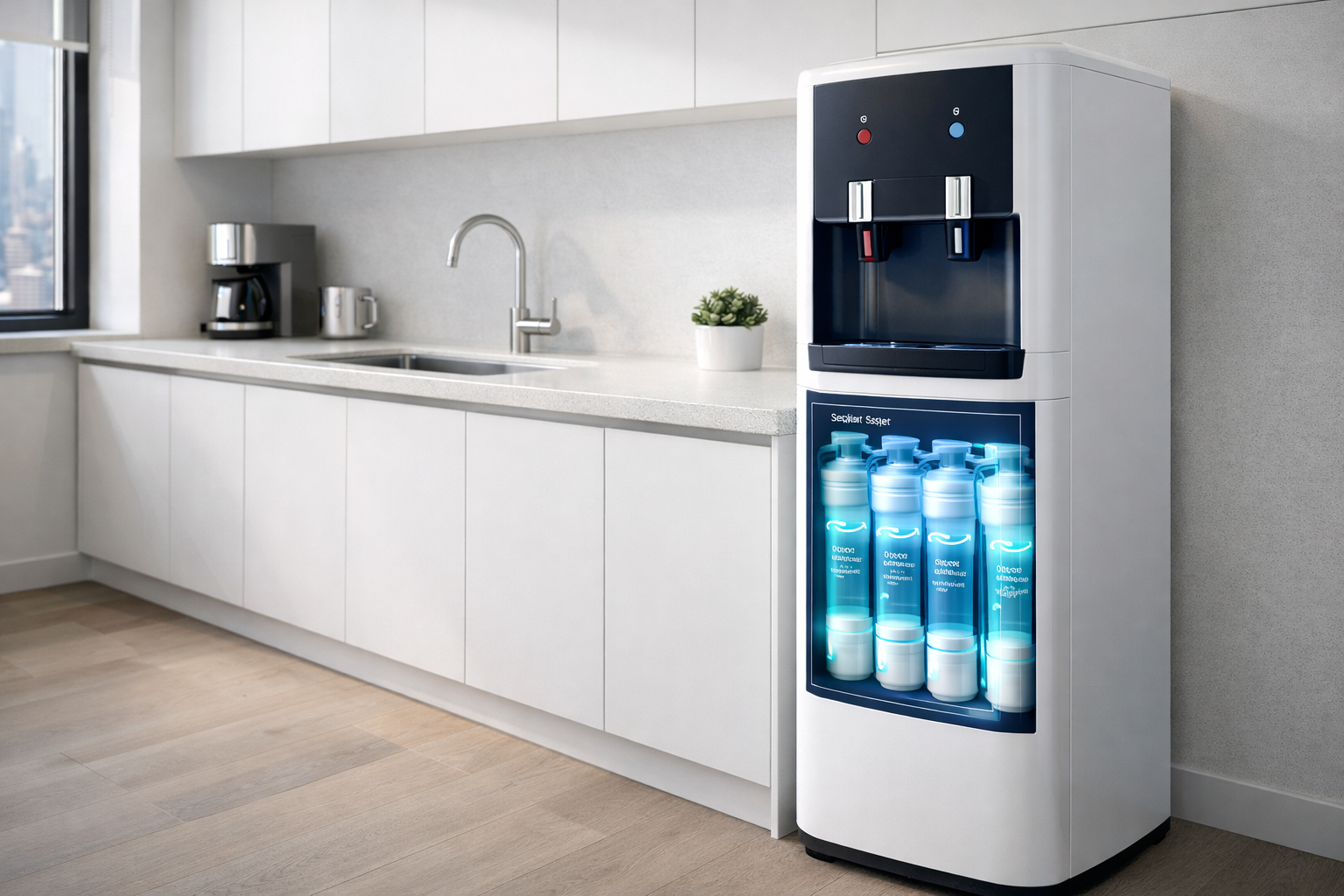 Reverse osmosis water filtration system for NYC and Upstate NY offices — Cold Office Water 4-stage and 5-stage RO bottleless coolers